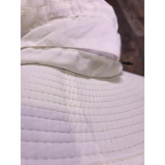 Callaway Mens White Nylon Wide Brim Golf Sun Hat Adjustable Toggle Mesh Lining - Picture 5 of 8